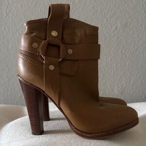 Jimmy Choo Women’s Brown Leather High-Heel Ankle Boot